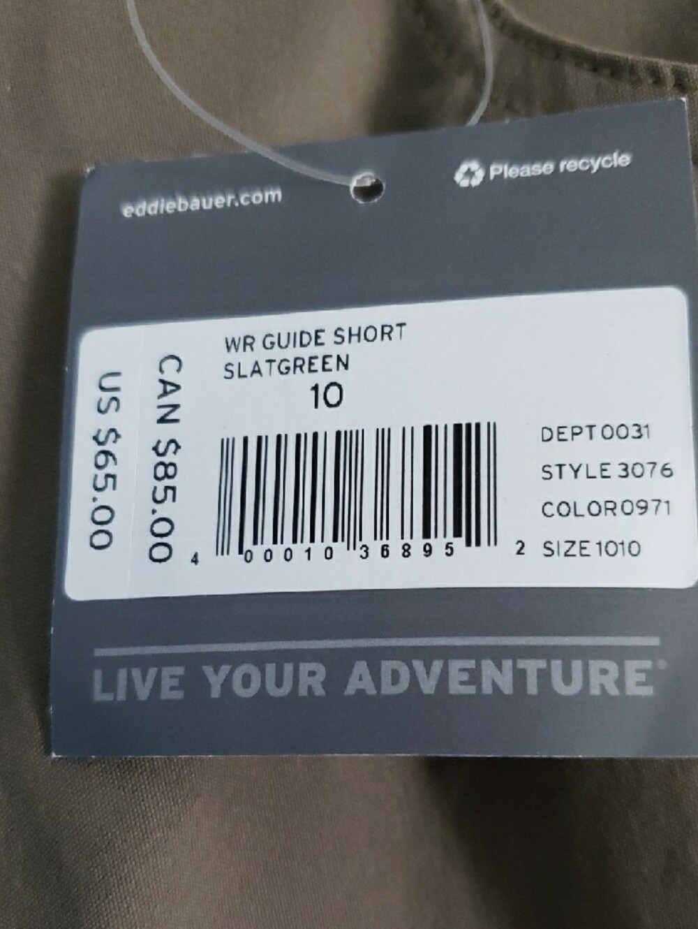 Eddie Bauer Womens Olive, First Ascent Guide Shorts - Picture 6 of 6
